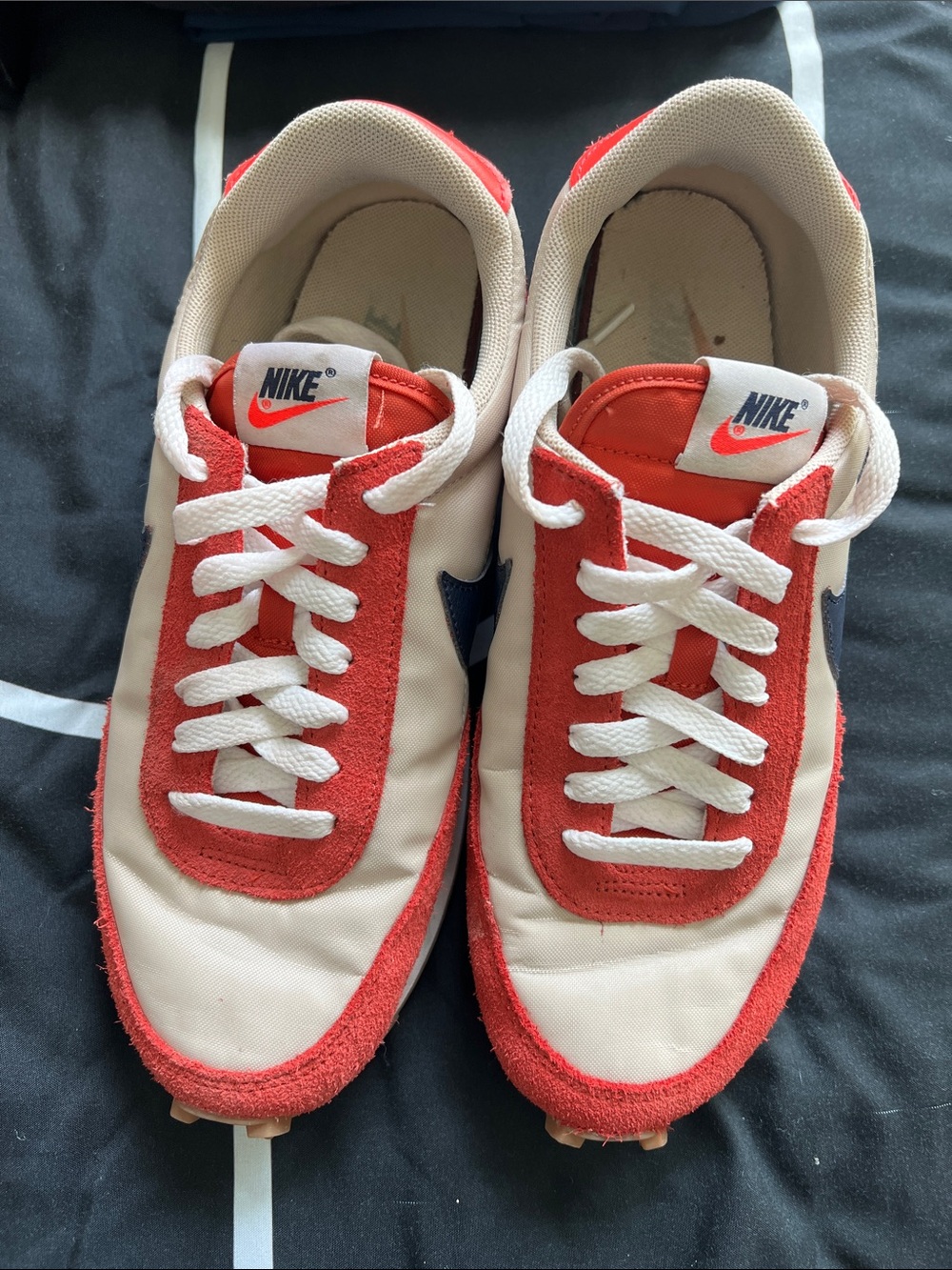 Nike Women's Red White Navy Retro Running Sneakers